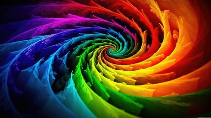 Colourful Spiral background abstract shape