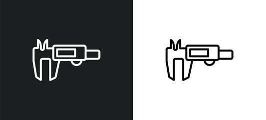 measurement line icon in white and black colors. measurement flat vector icon from measurement collection for web, mobile apps and ui.