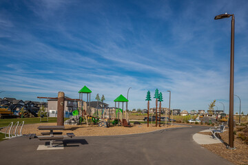 Brighton Park in the city of Saskatoon, Saskatchewan, Canada