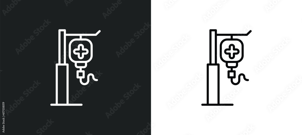 Poster sa line icon in white and black colors. sa flat vector icon from sa collection for web, mobile apps 