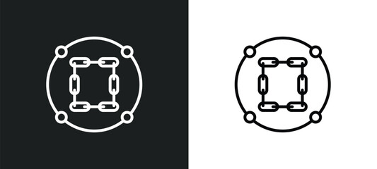 constraint line icon in white and black colors. constraint flat vector icon from constraint collection for web, mobile apps and ui.