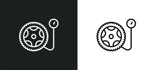 in line icon in white and black colors. in flat vector icon from collection for web, mobile apps and ui.