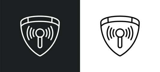communications line icon in white and black colors. communications flat vector icon from communications collection for web, mobile apps and ui.