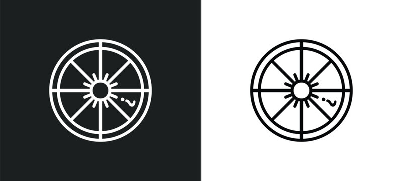 trivial line icon in white and black colors. trivial flat vector icon from trivial collection for web, mobile apps and ui.