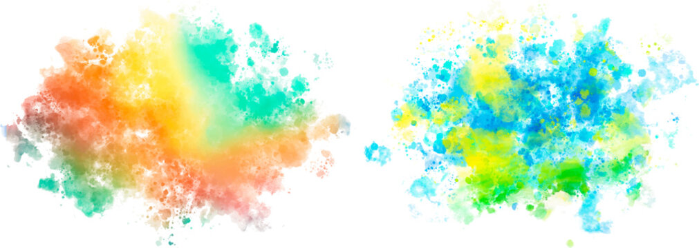 watercolor vector stains; background for texts