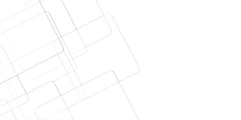 Abstract background with white and gray color technology modern background design . Geometric background with squares in bright light with soft shadows as pattern. Template for branding business .	