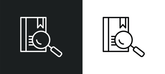 lesson line icon in white and black colors. lesson flat vector icon from lesson collection for web, mobile apps and ui.