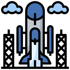 SPACE SHUTTLE line icon,linear,outline,graphic,illustration