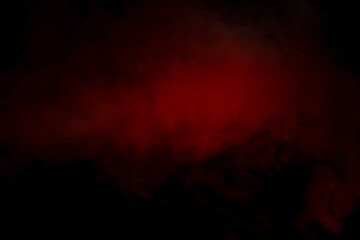 Orange and red steam on a black background.