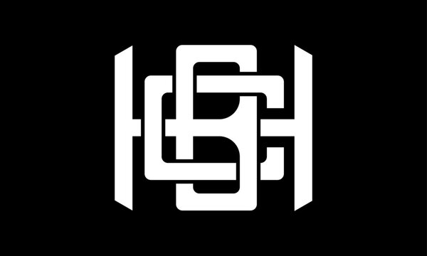 Letter HBC Logo Vector & Illustration Black Background