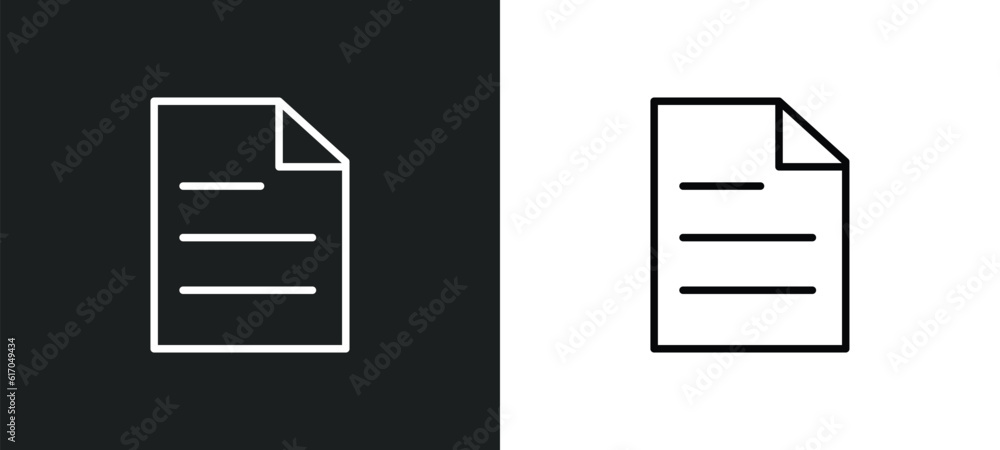 Poster pager line icon in white and black colors. pager flat vector icon from pager collection for web, mob