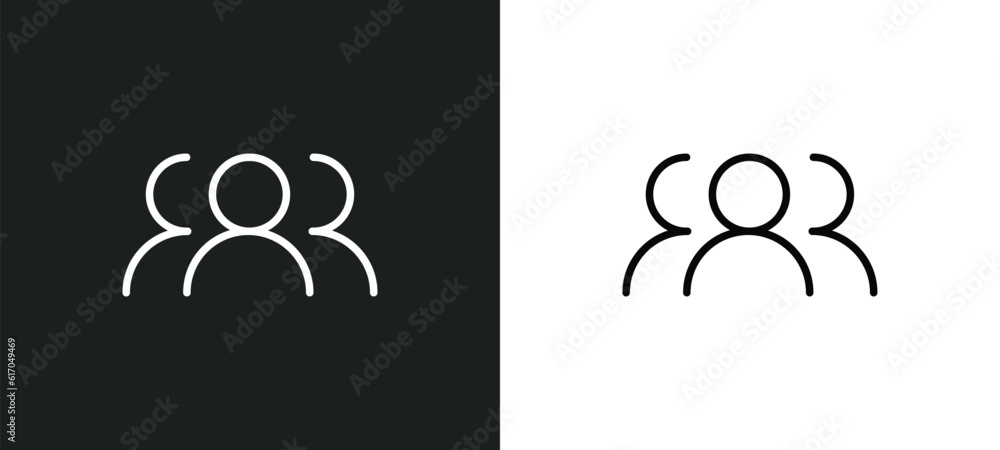 Poster speaking line icon in white and black colors. speaking flat vector icon from speaking collection for