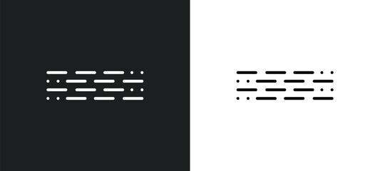 morse code line icon in white and black colors. morse code flat vector icon from morse code collection for web, mobile apps and ui.