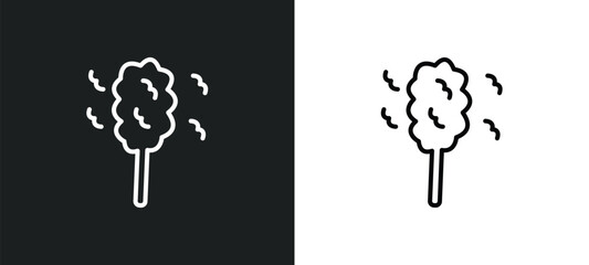 dusting line icon in white and black colors. dusting flat vector icon from dusting collection for web, mobile apps and ui.