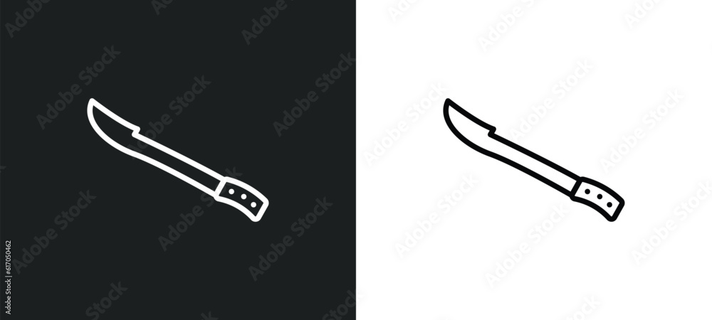 Poster hete line icon in white and black colors. hete flat vector icon from hete collection for web, mobile