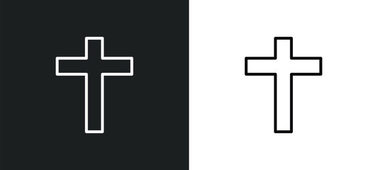 lent line icon in white and black colors. lent flat vector icon from lent collection for web, mobile apps and ui.