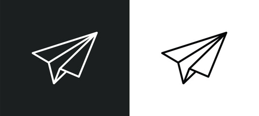 post line icon in white and black colors. post flat vector icon from post collection for web, mobile apps and ui.