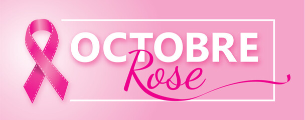 Fototapeta Octobre rose français – Lutte contre le cancer du sein - V1 obraz