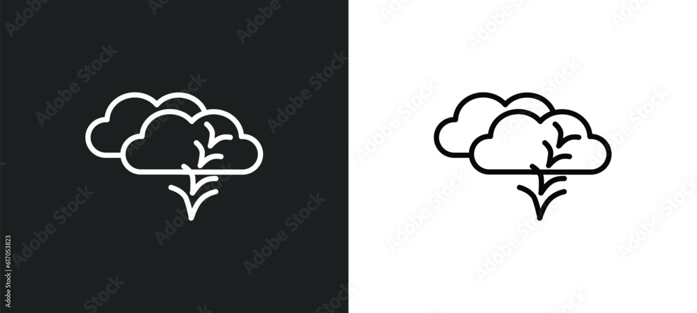 Poster bird migration line icon in white and black colors. bird migration flat vector icon from bird migrat