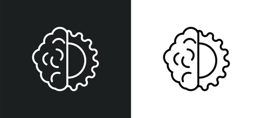 deformity line icon in white and black colors. deformity flat vector icon from deformity collection for web, mobile apps and ui. - obrazy, fototapety, plakaty
