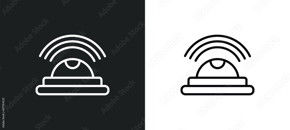 Poster motion line icon in white and black colors. motion flat vector icon from motion collection for web, 