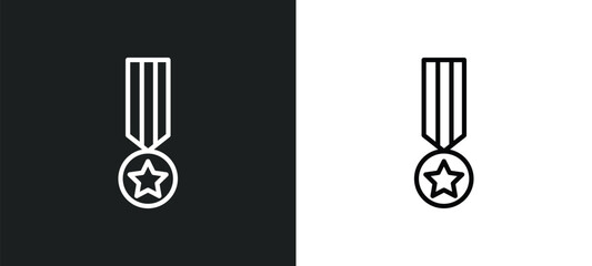 condecoration line icon in white and black colors. condecoration flat vector icon from condecoration collection for web, mobile apps and ui.