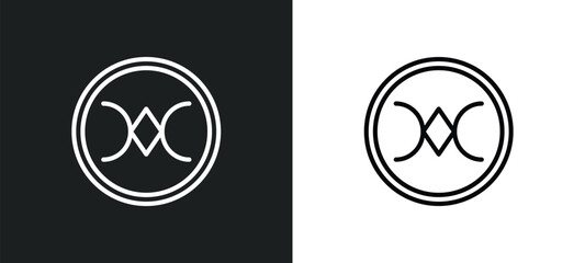 still line icon in white and black colors. still flat vector icon from still collection for web, mobile apps and ui.