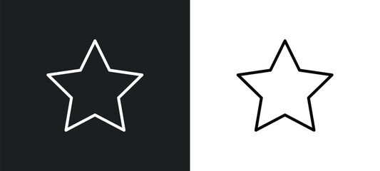 favourite line icon in white and black colors. favourite flat vector icon from favourite collection for web, mobile apps and ui.