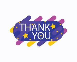 vector thank you banner design template