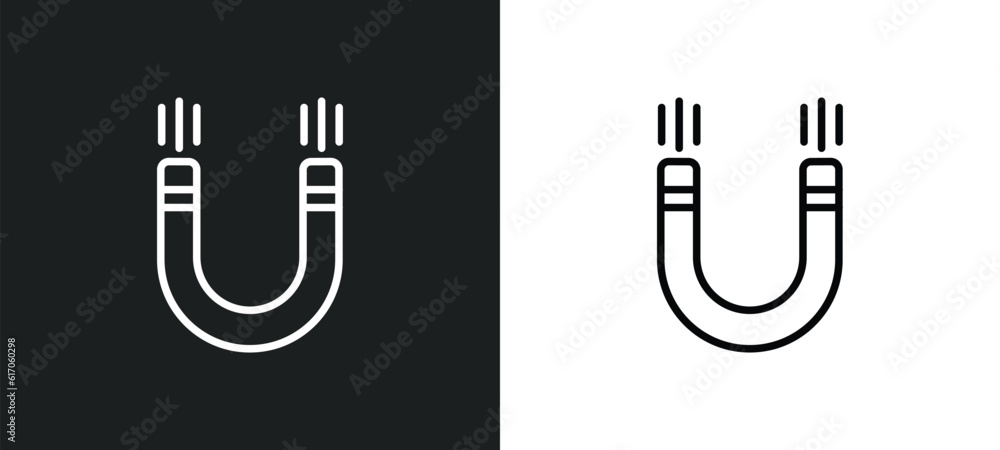 Poster attractive line icon in white and black colors. attractive flat vector icon from attractive collecti