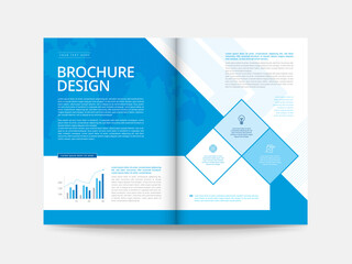 Fototapeta na wymiar Vector business brochure design template