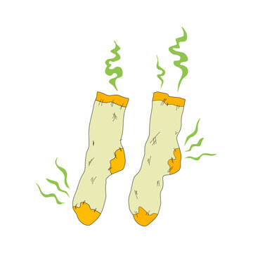 Socks have bad smelly and unclean many timers.