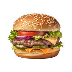 Hamburger (PNG) - ai generated 