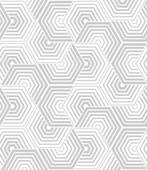 Vector seamless texture. Modern geometric background with hexagonal tiles.