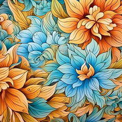 Fresh Flower Cartoon Wallpaper