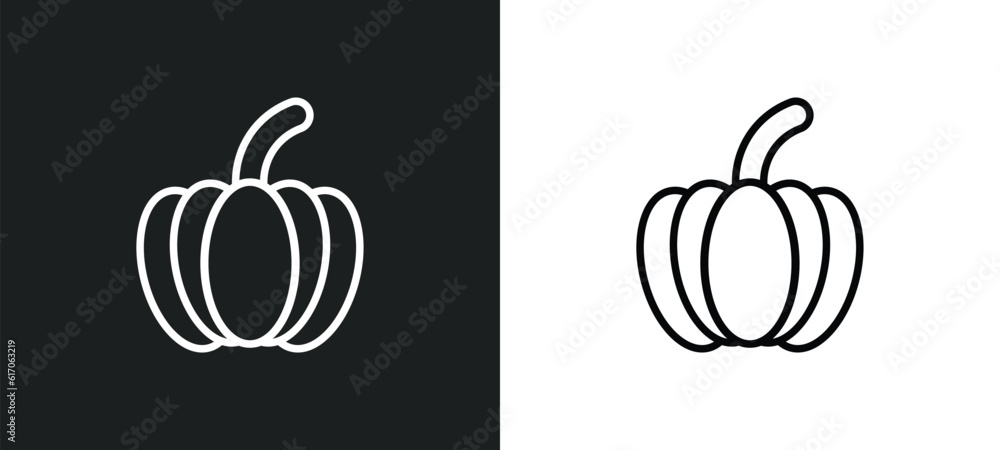 Poster farming line icon in white and black colors. farming flat vector icon from farming collection for we