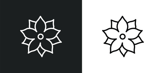 pointia line icon in white and black colors. pointia flat vector icon from pointia collection for web, mobile apps and ui.