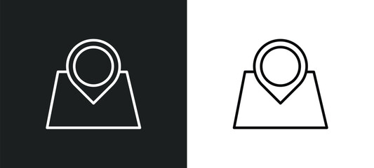 tour line icon in white and black colors. tour flat vector icon from tour collection for web, mobile apps and ui.