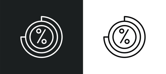 loading line icon in white and black colors. loading flat vector icon from loading collection for web, mobile apps and ui.