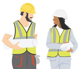 two workers in uniform