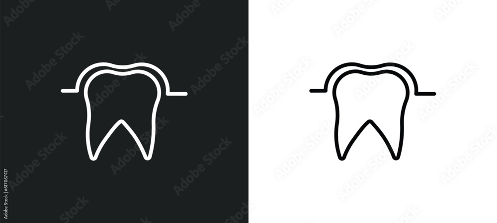 Aufkleber sealants line icon in white and black colors. sealants flat vector icon from sealants collection for