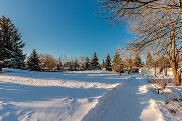 Albert Milne Park in the city of Saskatoon, Saskatchewan, Canada