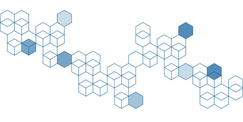 sfondo, rete, esagoni, cubi, concetto, comunicazione, astratto,  © xyz+