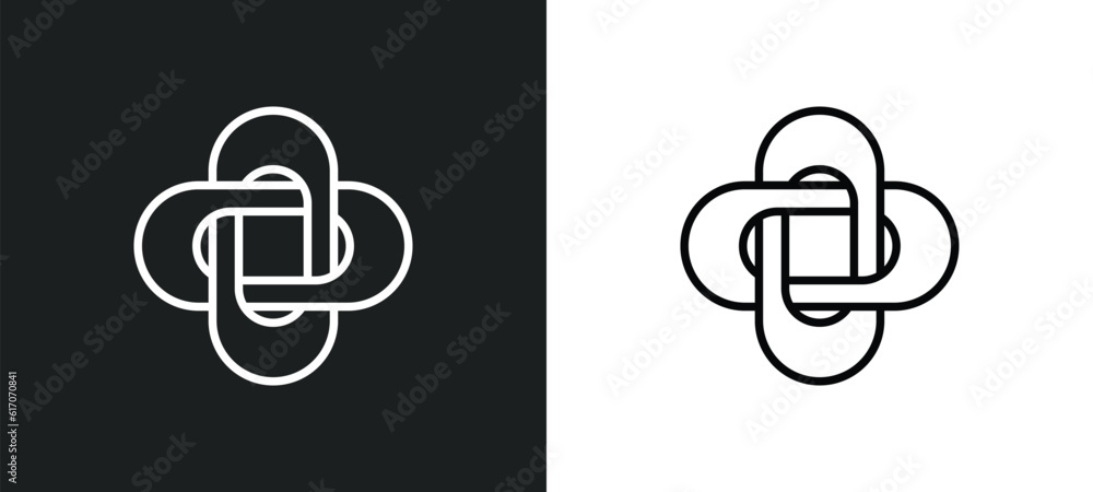 Aufkleber hypocrisy line icon in white and black colors. hypocrisy flat vector icon from hypocrisy collection 