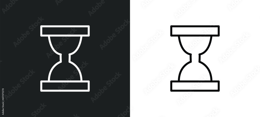 Aufkleber waiting line icon in white and black colors. waiting flat vector icon from waiting collection for we