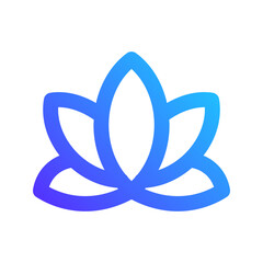 yoga gradient icon