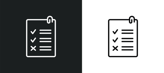 rule line icon in white and black colors. rule flat vector icon from rule collection for web, mobile apps and ui.