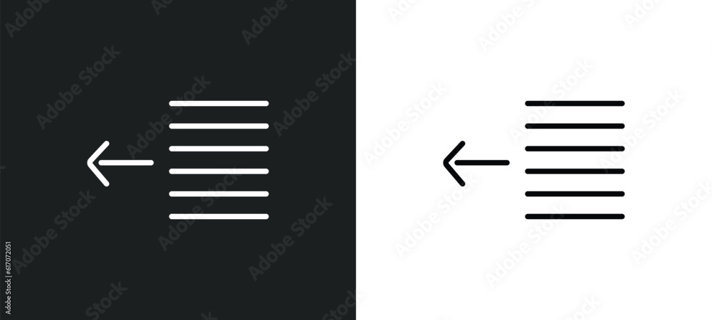 Poster text out line icon in white and black colors. text out flat vector icon from text out collection for