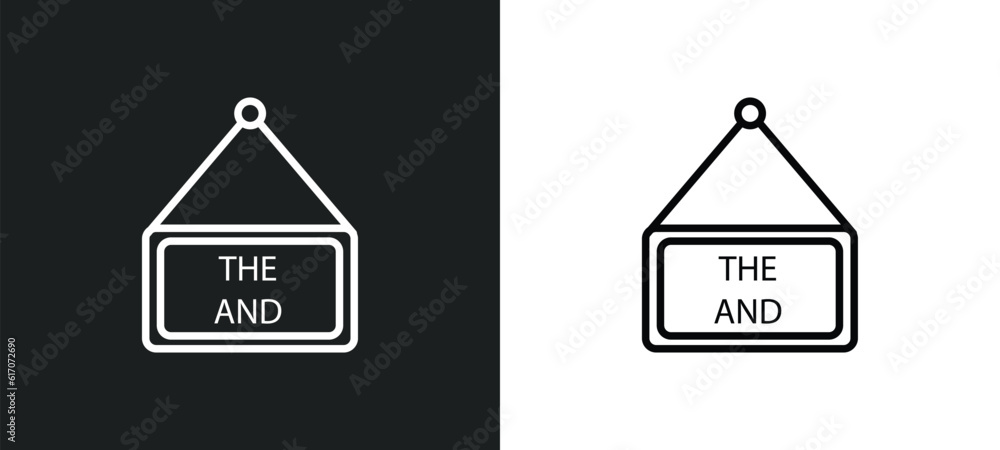 Poster end of way line icon in white and black colors. end of way flat vector icon from end of way collecti
