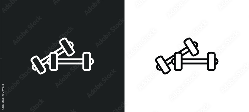 Poster training line icon in white and black colors. training flat vector icon from training collection for